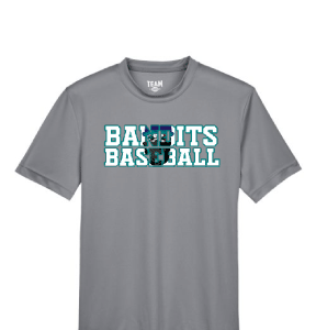 BB Grey Baseball T Shirt [Adult / Youth]