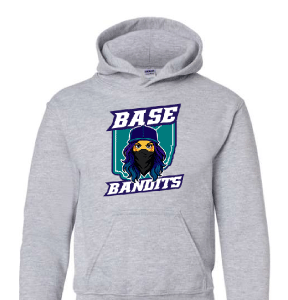 BB Softball Grey Hoodie Sweatshirt [Adult / Youth]