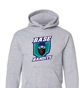BB Baseball Grey Hoodie Sweatshirt [Adult / Youth]