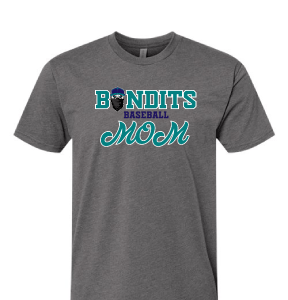 Baseball Mom Grey T Shirt [Adult Only]