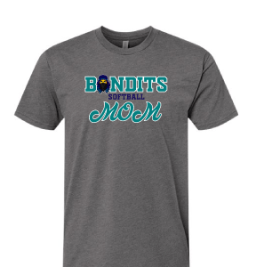 Softball Mom Grey T Shirt [Adult Only]