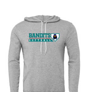 Softball Grey Fleece Hoodie Sweatshirt [Adult / Youth]