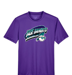 BB Baseball Purple T Shirt [Adult / Youth]