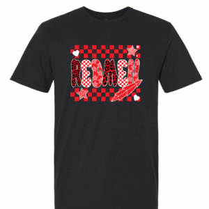 Black Lady Red Cheer T Shirt